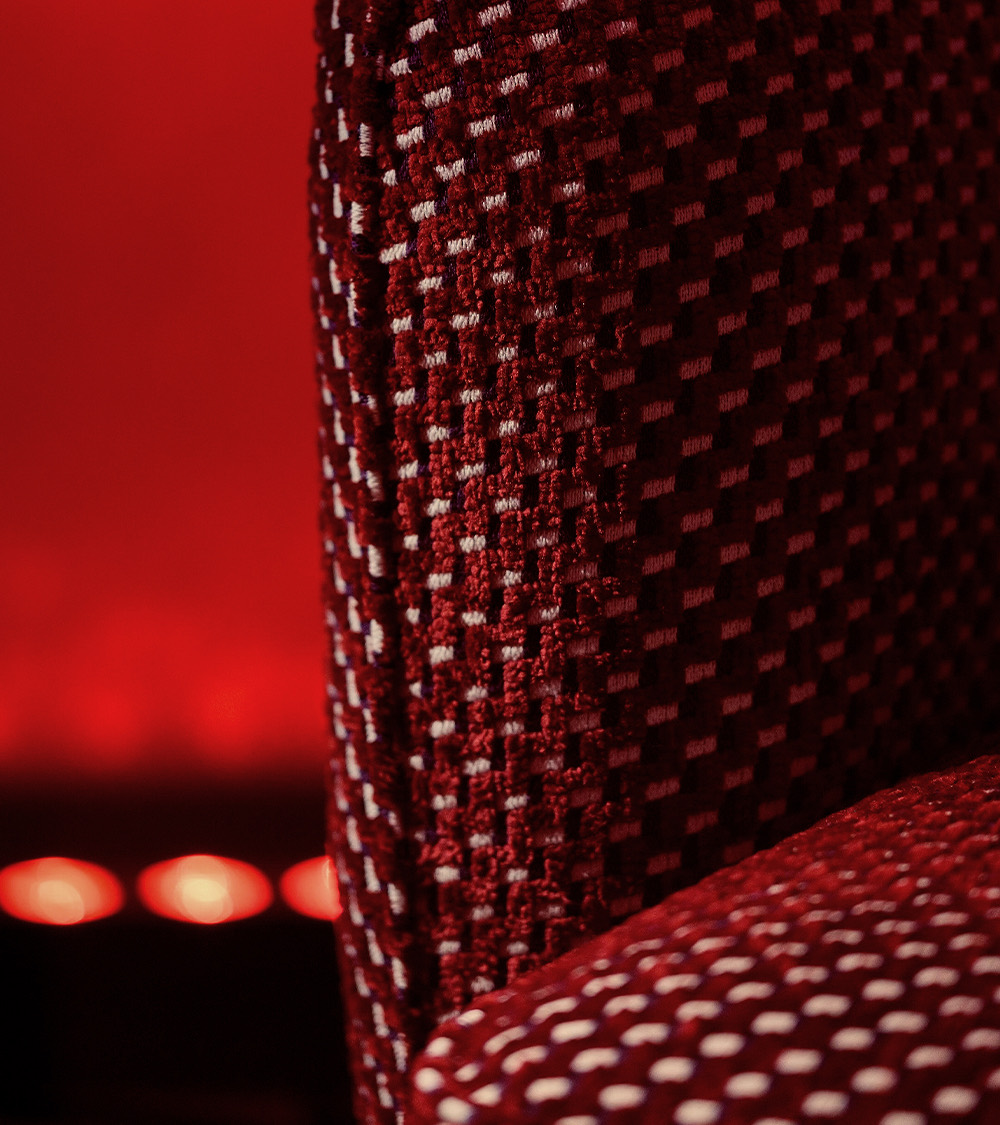 The Laidback Lounge Chair, fabric detail